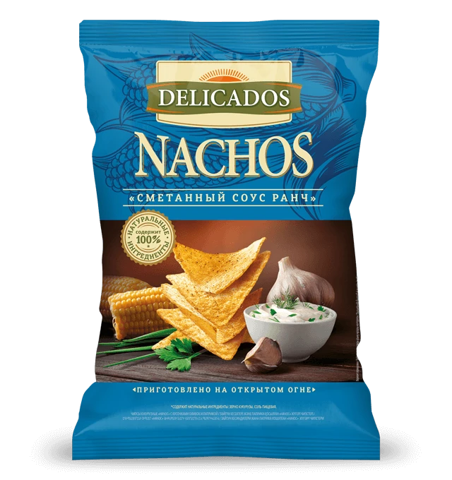 DELICADOS Начос Сметанный соус Ранч